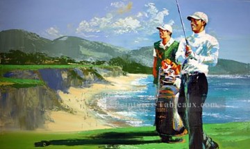  Impressionist Peintre - Pebble plage sport impressionniste